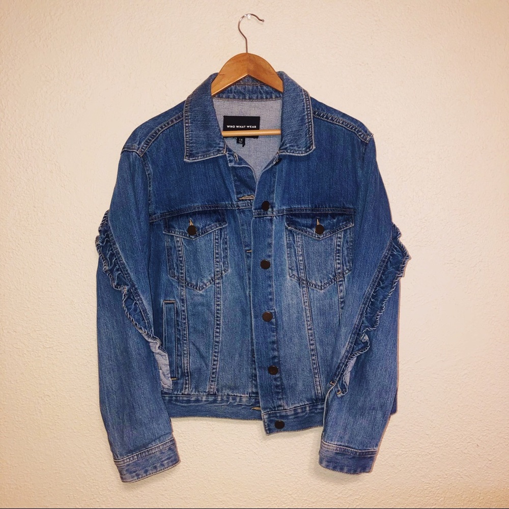 Ruffled Denim Jacket